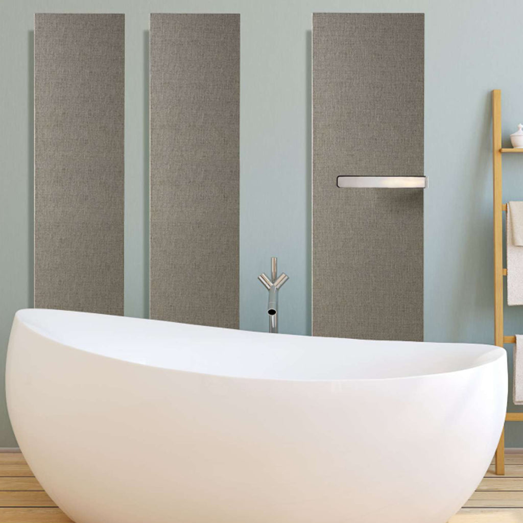 Termoarredo elettrico a piastra modello Tessuto 110x30 cm - Bianco