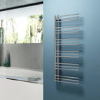 Termoarredo idraulico modello Arpa 120x50 cm e 360W - Cromato