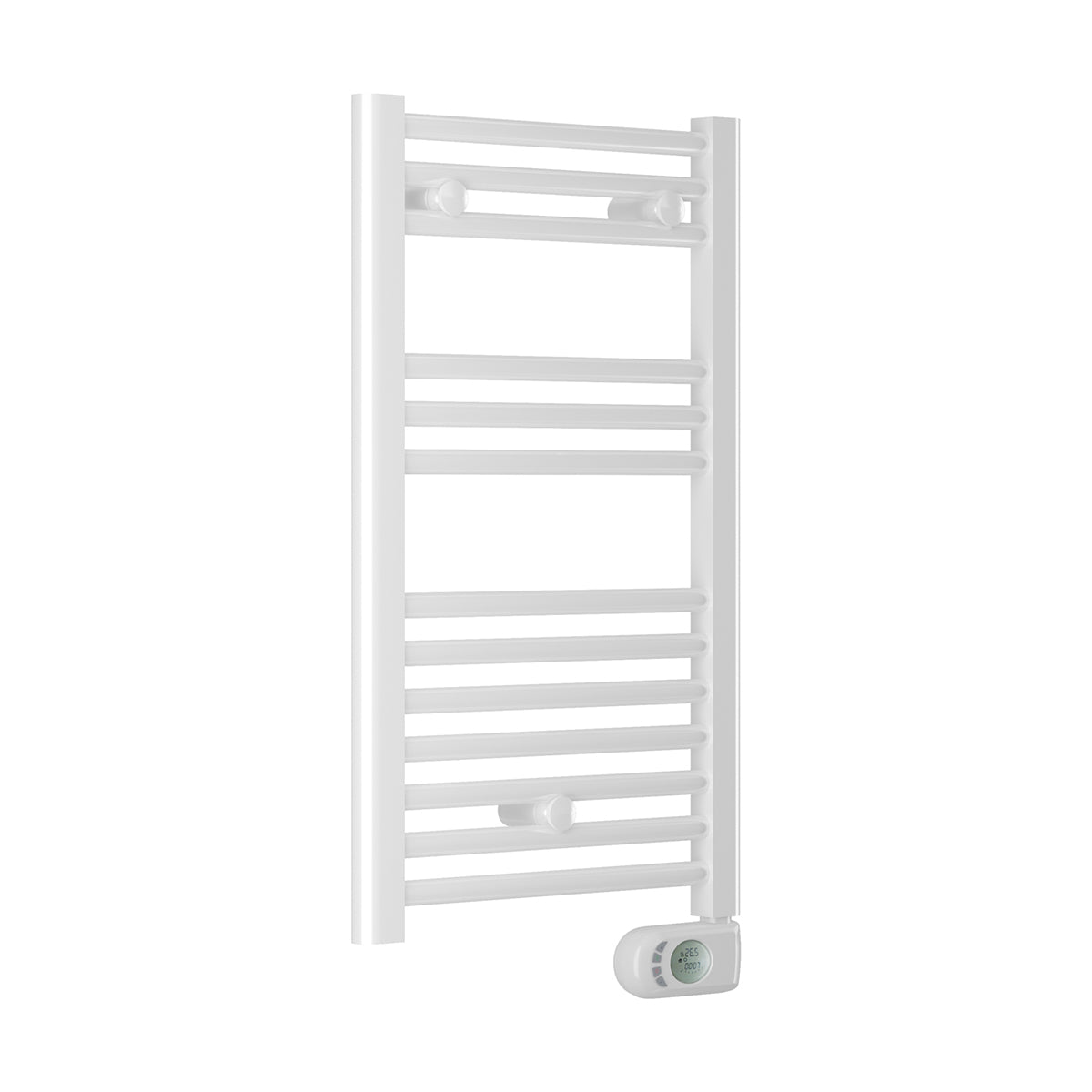 Termoarredo elettrico con termostato digitale Lazzarini Cortina EVO 720X400 Bianco