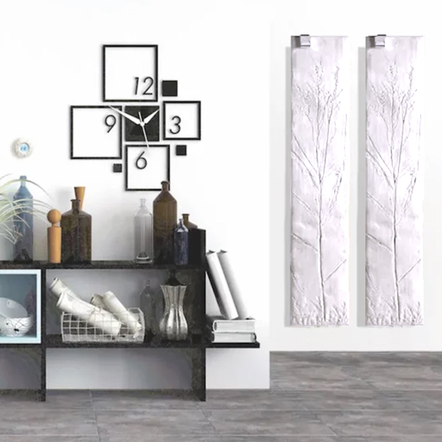 Termoarredo elettrico a piastra modello Ginko 180x30 cm - Bianco