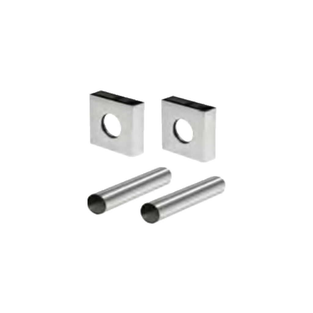 Kit copritubo Quadro per radiatori e termoarredo Diametro interno 16 - Cromo