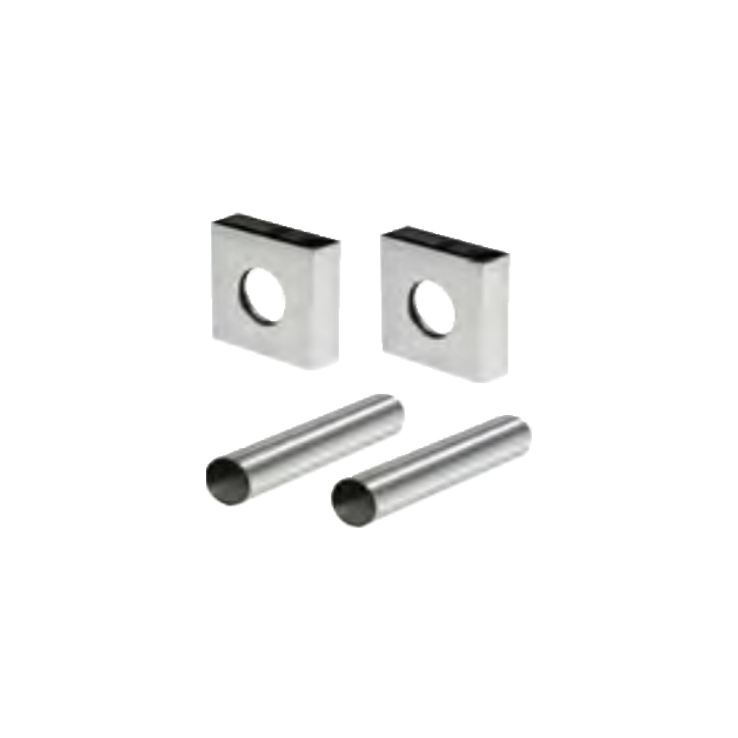 Kit copritubo Quadro per radiatori e termoarredo Diametro interno 16 - Cromo