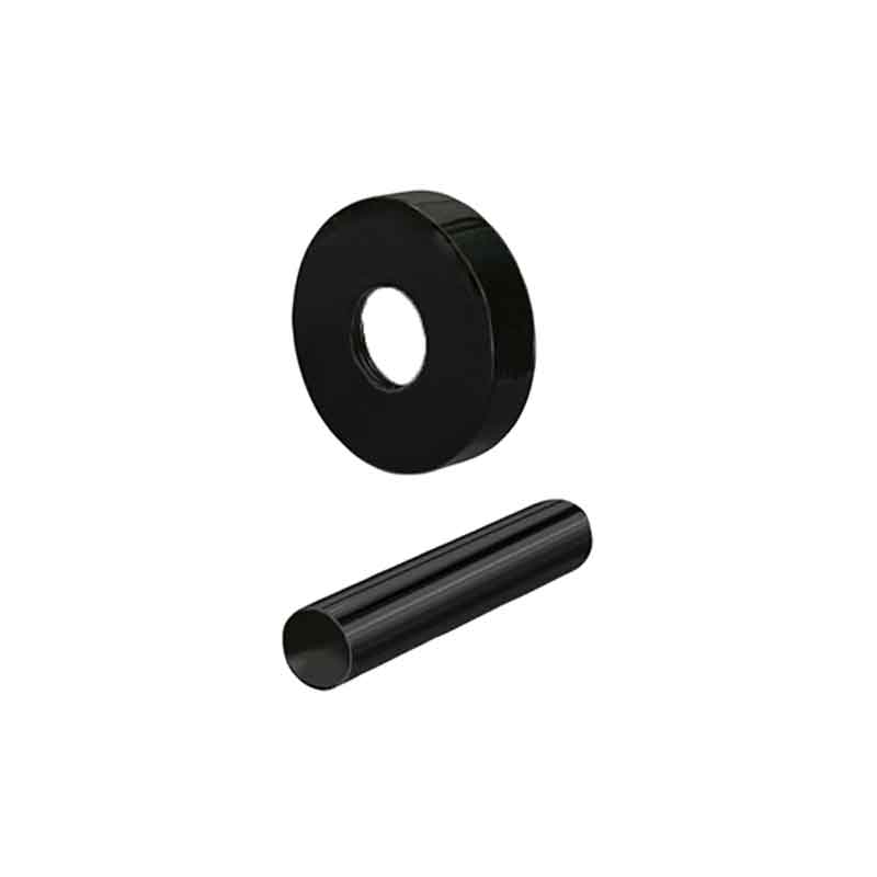 Kit copritubo per radiatori e termoarredo di qualsiasi interasse Nero Opaco