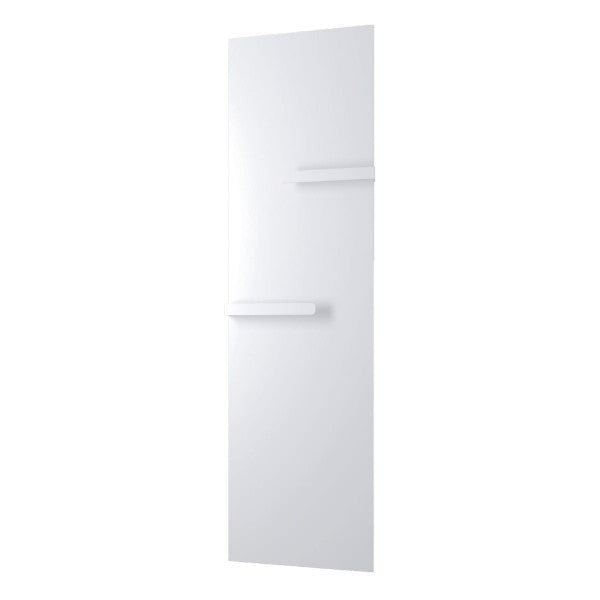 Radiatore termoarredo a pannello verticale con barre portasalviette CSRadiators modello Abbraccio - Bianco