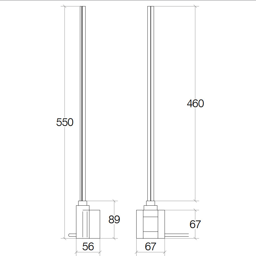 Resistenza elettrica con timer e regolazione temperatura per termoarredo elettrico collezione Caligo di Lineabeta 200W-230V
