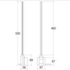 Resistenza elettrica con timer e regolazione temperatura per termoarredo elettrico collezione Caligo di Lineabeta 200W-230V