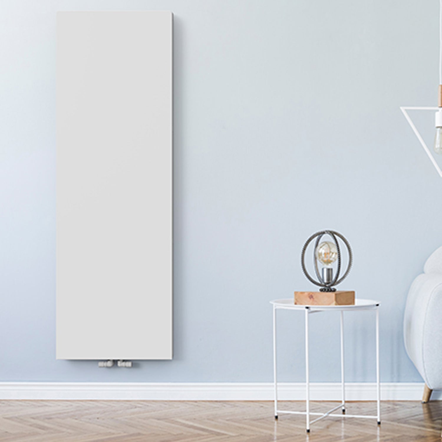 Termoarredo idraulico a piastra verticale modello TermoCrea Bianco 1800x735 mm interasse 50 mm By Scirocco