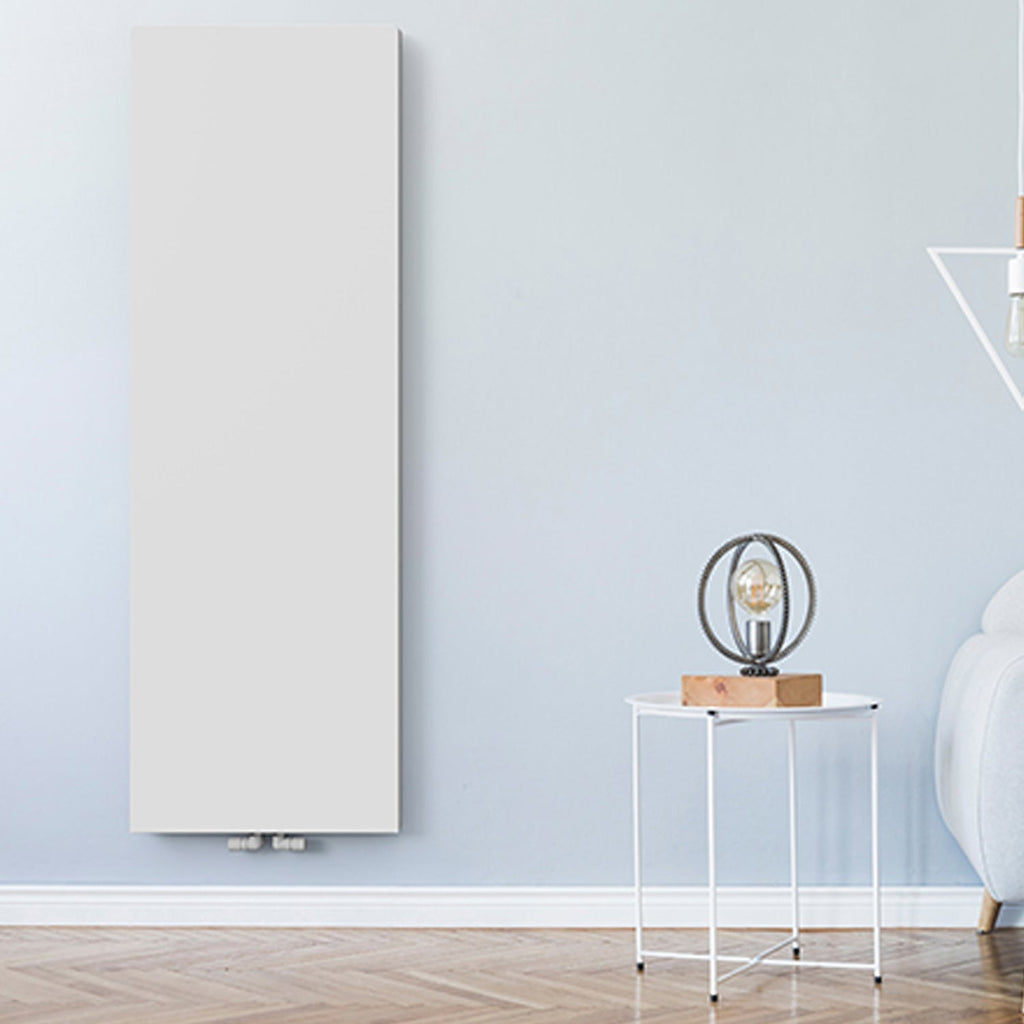 Termoarredo idraulico a piastra verticale modello TermoCrea Bianco 2000x360 mm interasse 50 mm By Scirocco