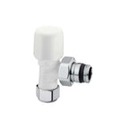 Valvola d'arredo a squadra per connessioni standard 1/2 - Bianca VERSIONE OUTLET