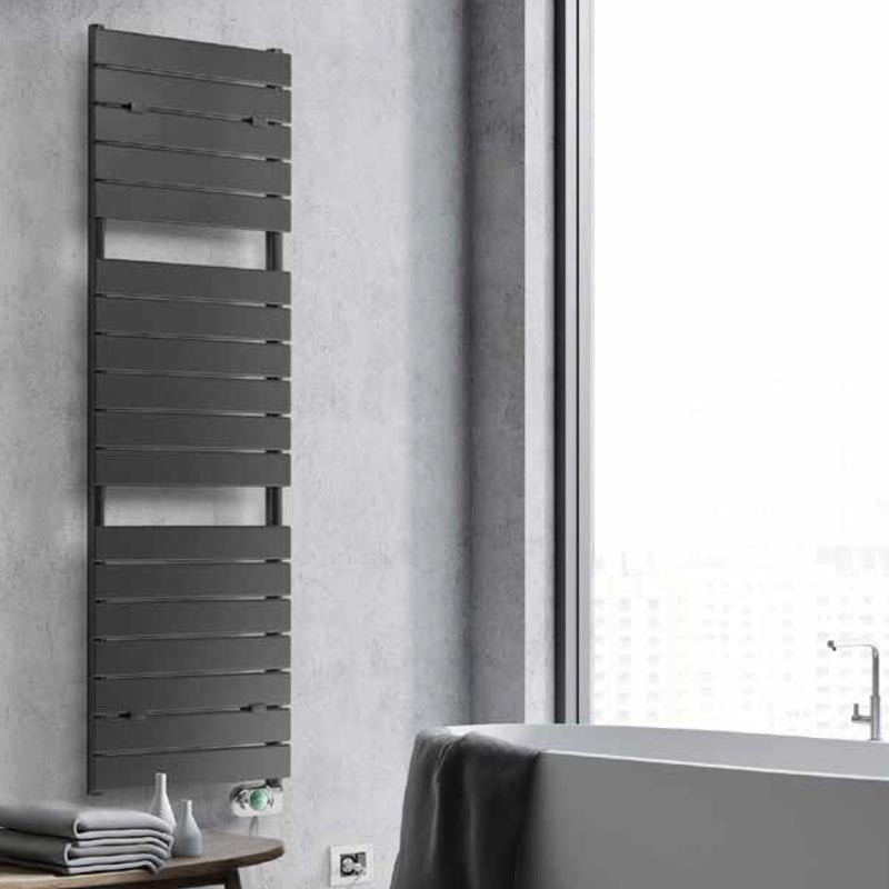 Termoarredo elettrico antracite VOV12 Lazzarini E-Palermo 500 watt