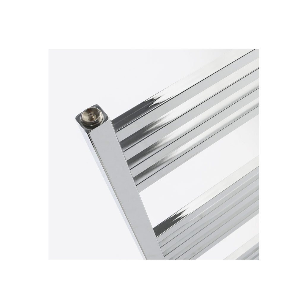 Termoarredo design cromo Aton tubi  quadrati orizzontali altezza 1000 mm