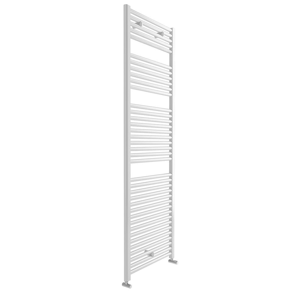 Termoarredo scaldasalviette in acciaio verniciato bianco 1230x500 interasse 450 Lazzarini Roma 605 Watt