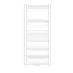 Termoarredo idraulico modello Bolzano 1188x450 dritto con attacchi centrali 50 mm - Bianco