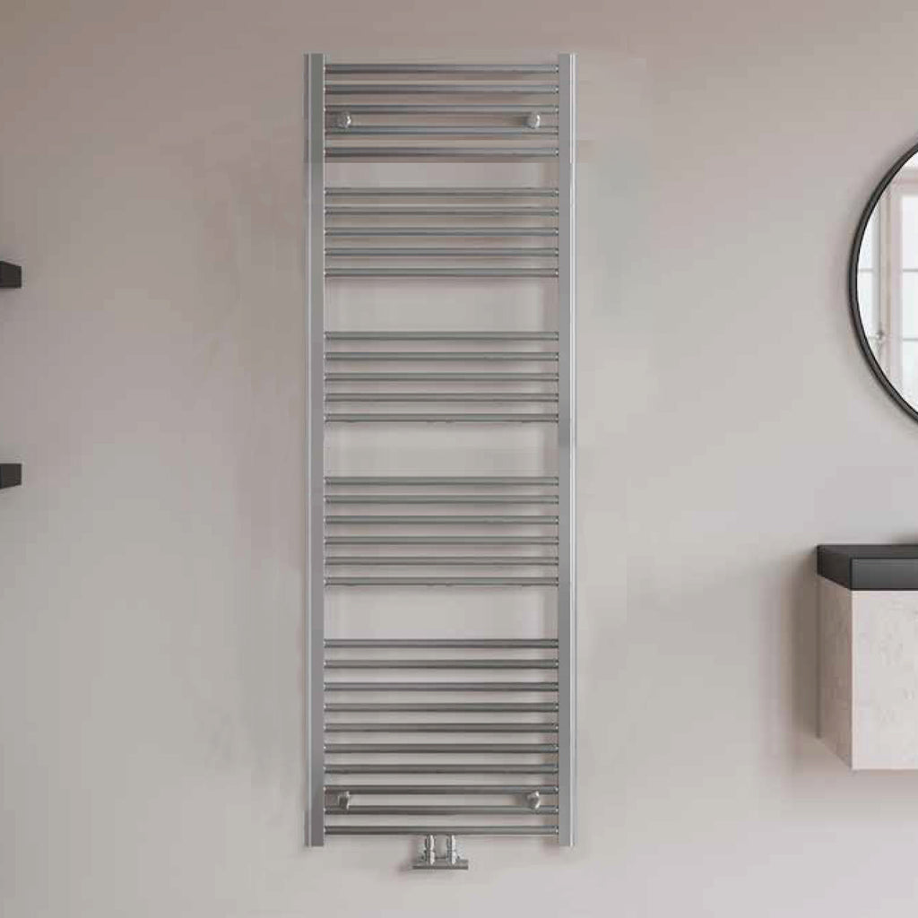 Termoarredo idraulico modello Bolzano 1785x600 dritto con attacchi centrali 50 mm - Cromo