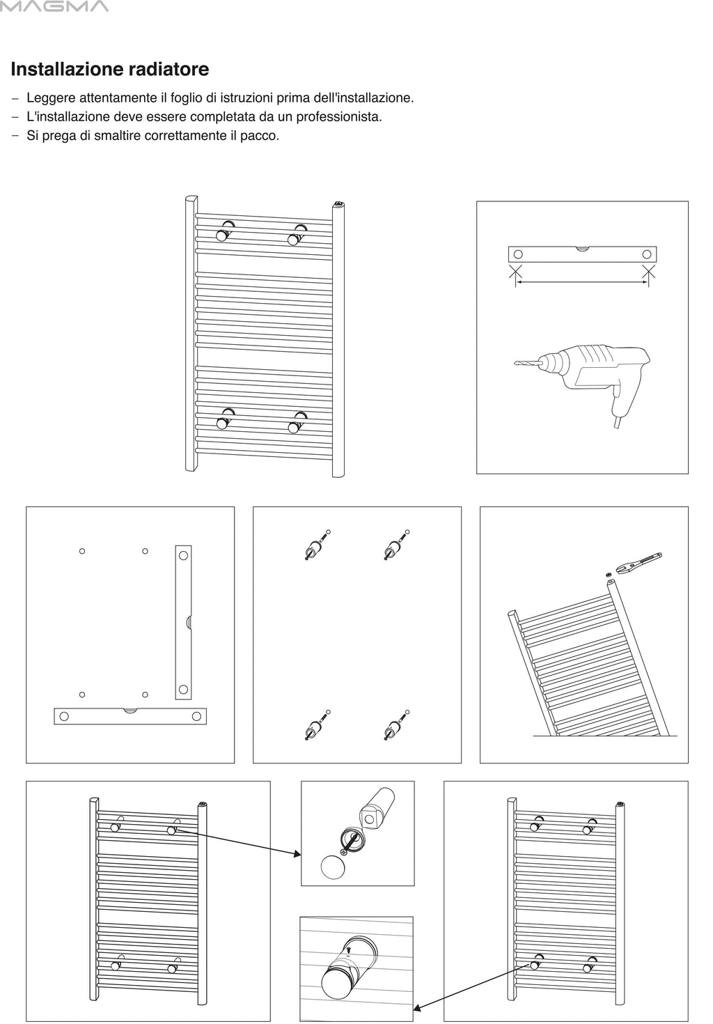 Termoarredo scaldasalviette da bagno elettrico con Termostato Digitale 1160x400 con potenza di 400 Watt  Collezione vialis