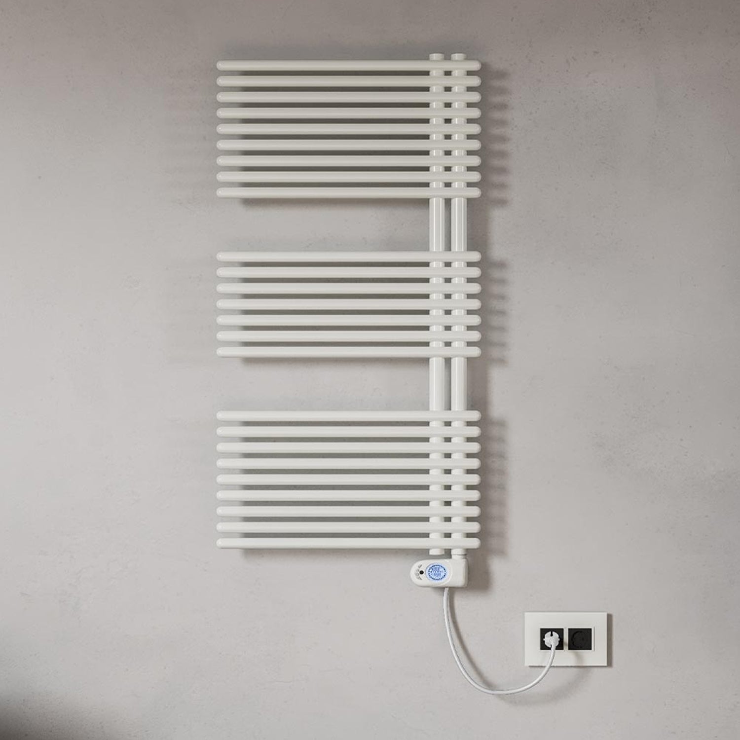 Termoarredo elettrico bianco Lazzarini E-Garda a 25 tubi resistenza 600 watt