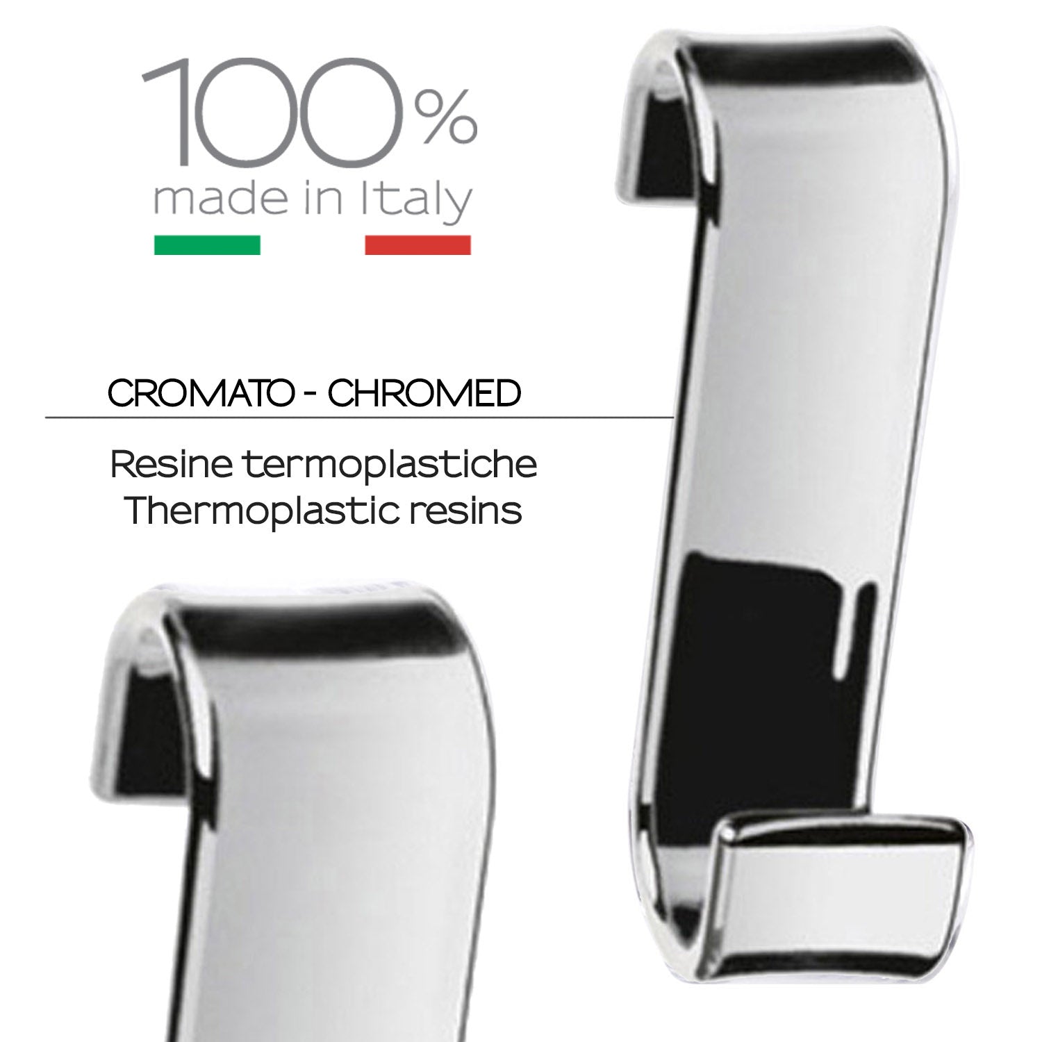 2025-13 - Appendino per termoarredo modello Merlino Gedy- Finitura Cromata