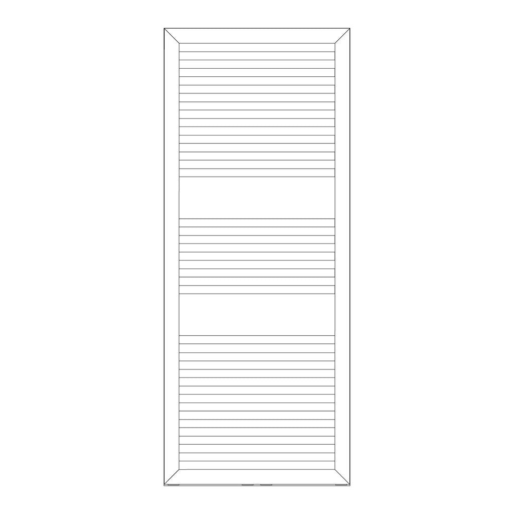 Termoarredo idraulico modello Asti 1228x600 dritto - Antracite
